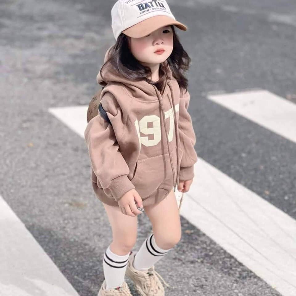 A16 Size (8-35Kg) Áo Hoodie bé gái cực xinh - Tom&Nau Kids