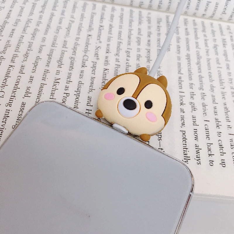 Dễ Thương Phụ Kiện Bảo Vệ Dây Cáp Sạc usb Hình Hoạt Hình Đáng Yêu Ốp