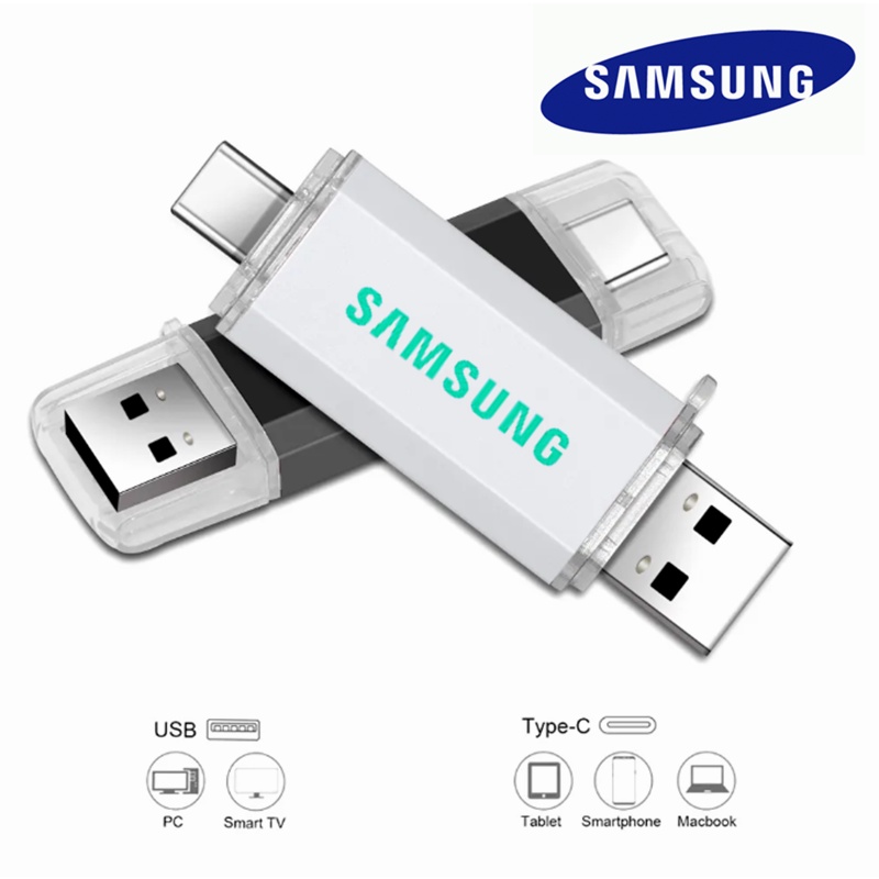 Ổ đĩa Flash USB Samsung OTG Type-C Pen Drive 512GB 1TB 2TB USB Stick Pendrive cho thiết bị Android T