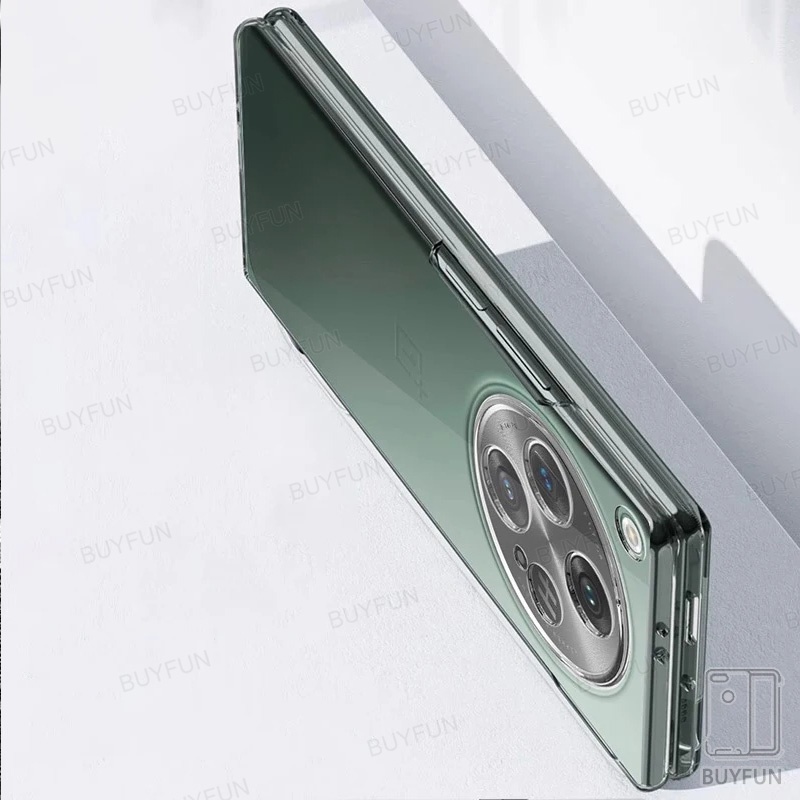 Transparent Phone Case Luxury Fashion Simple Solid Case for OPPO Find N3 5G 7.82" Shockproof Clear shell