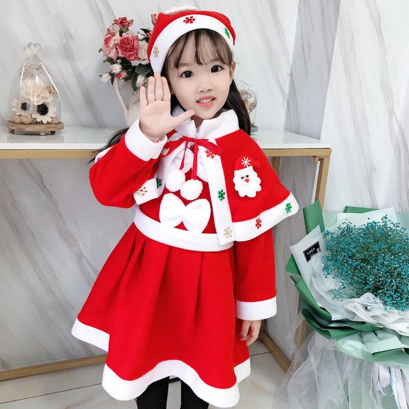 Trang Phục Hóa Trang Ông Già Noel Cho Bé Trai Và Bé Gái Mẫu Giáo Mới