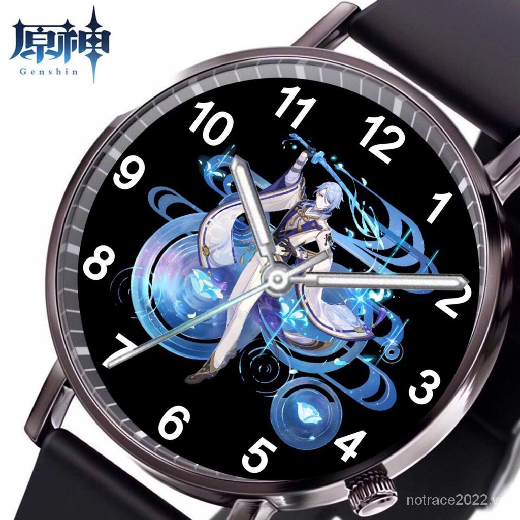 ★Genshin Impact★Ayato Đồng Hồ Đeo Tay Phát Quang Chống Thấm Nước Hai Chiều Thời Trang