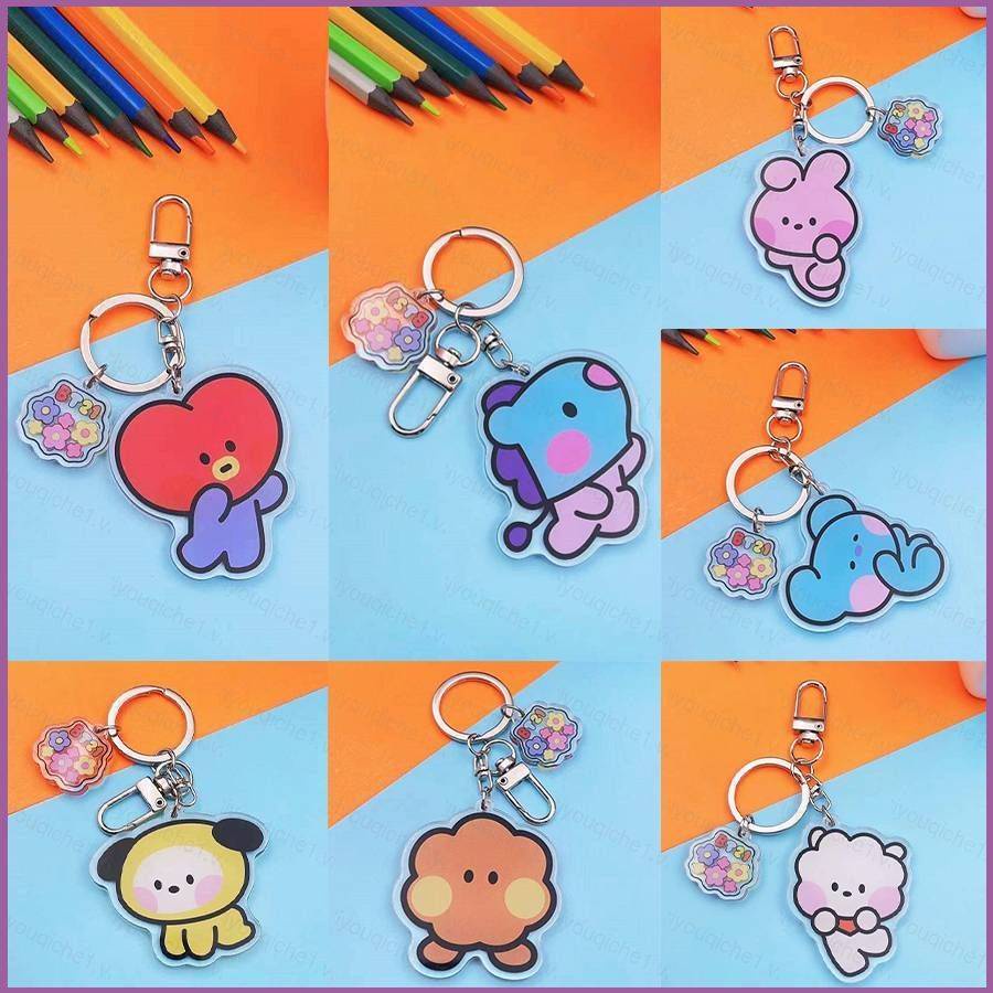 Yb1 Móc Khóa Hoạt Hình bt21 Bằng acrylic Cho Túi Xách Nữ tata rj Mango chimmy shooky koya by1