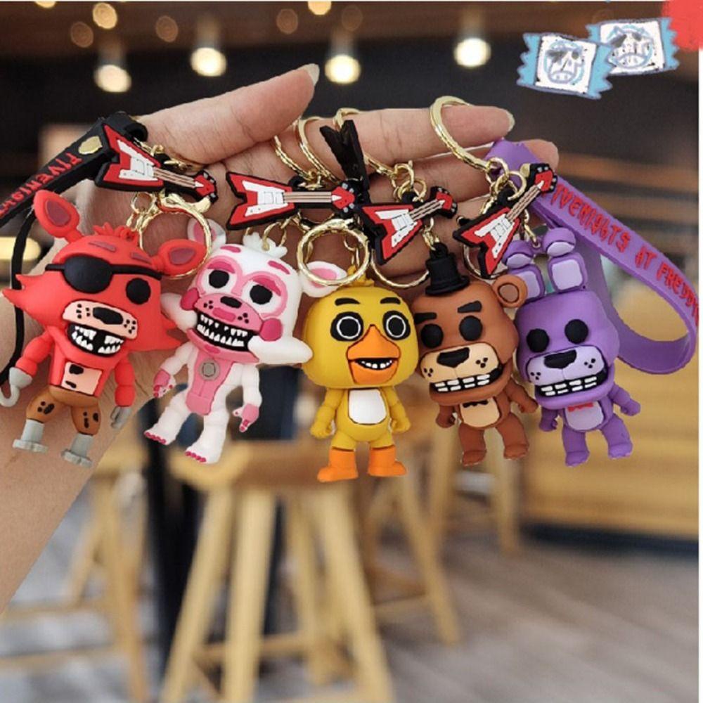 Lanfy Móc Khóa Silicon Hình five nights at Freddy 'S Dễ Thương