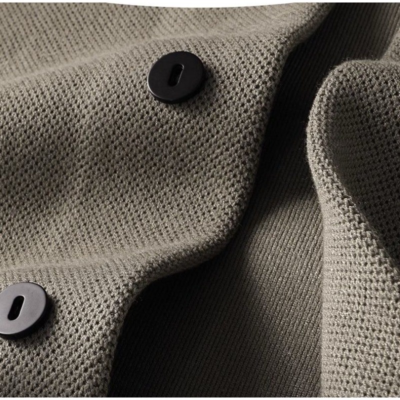 Áo Khoác cardigan Dệt Kim Dáng Ôm Thời Trang Xuân Thu Cho Nam Giới