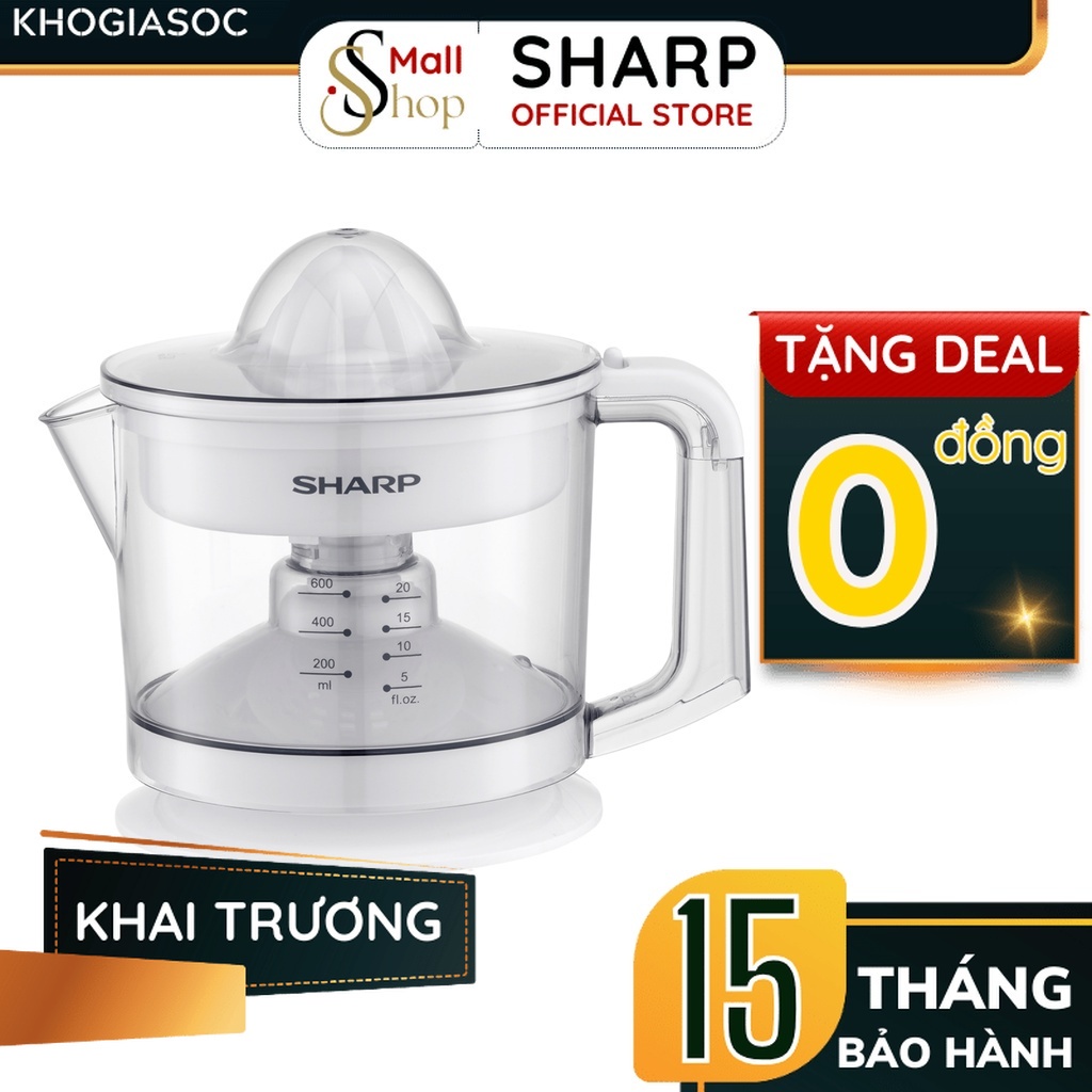 Máy vắt cam công suất 25W Sharp EJ-J256-WH (Màu Trắng) - Chính hãng - SSHOP OFFICIAL