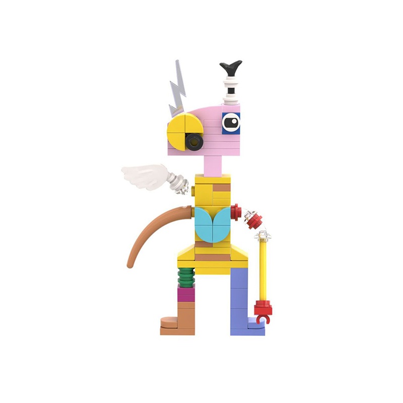 BuildMoc Magical Digital Circus Clown Bunny Khối xây dựng Pomni và Jax Gloink Búp bê Đồ chơi Giáng sinh cho trẻ em