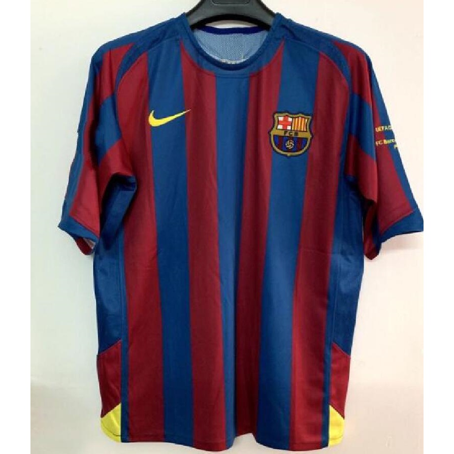 Áo Bóng Đá Số 10 Ronaldo 30 messi Số 2005-06 Đội Tuyển barcelona Sân Nhà Phong Cách retro