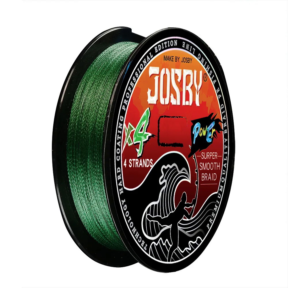 Josby Cuộn Dây Câu Cá Bện 4 Sợi 300m 500m 1000m 100% pe x4 8-80lb Posca