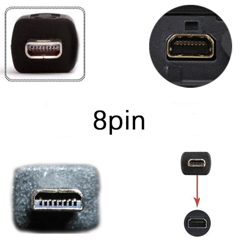 Dây Cáp Sạc Truyền Dữ Liệu usb mini 5pin / 8pin / 12pin Cho olympus / nikon / canon