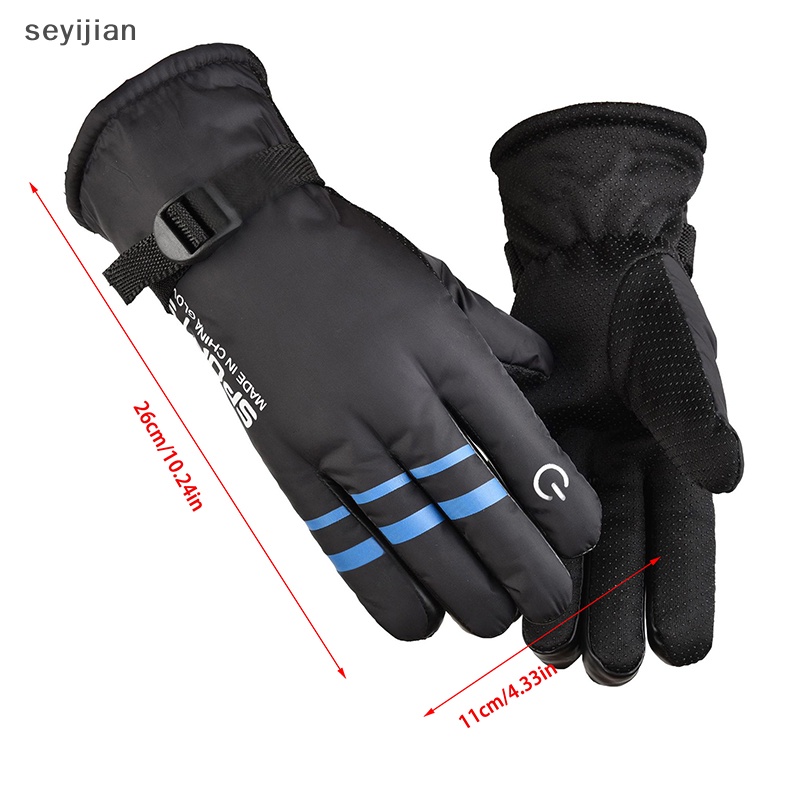 Găng Tay Giữ Ấm Mùa Đông Chống Thấm Nước Dùng Khi Đi Xe Máy Trượt Tuyết Cho Nam Nữ