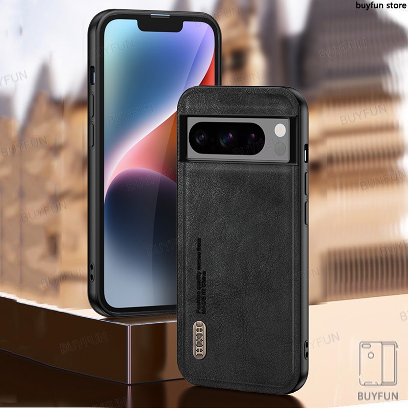 Luxury Leather Cover For Google Pixel 8A 7A 7 8 Pro pixel8 picel7 A Retro frosted magnetic Shell Lens Shockproof Phone Case