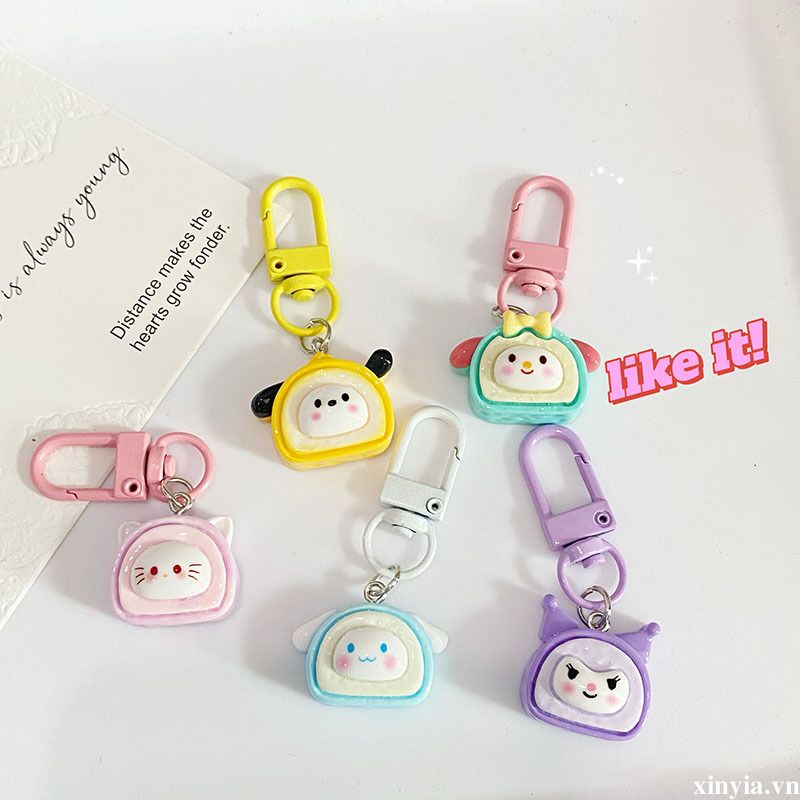 🌺🌺SANRIO Móc Khóa Hình Búp Bê Hoạt Hình kuromi melody cinnamoroll pochacco Dễ Thương Mới