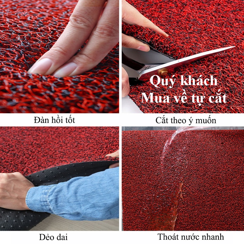 Xả- Thảm rối lót sàn ô tô đầy đủ kích thước các dòng xe 2 5 7 chỗ [TặngQuà]