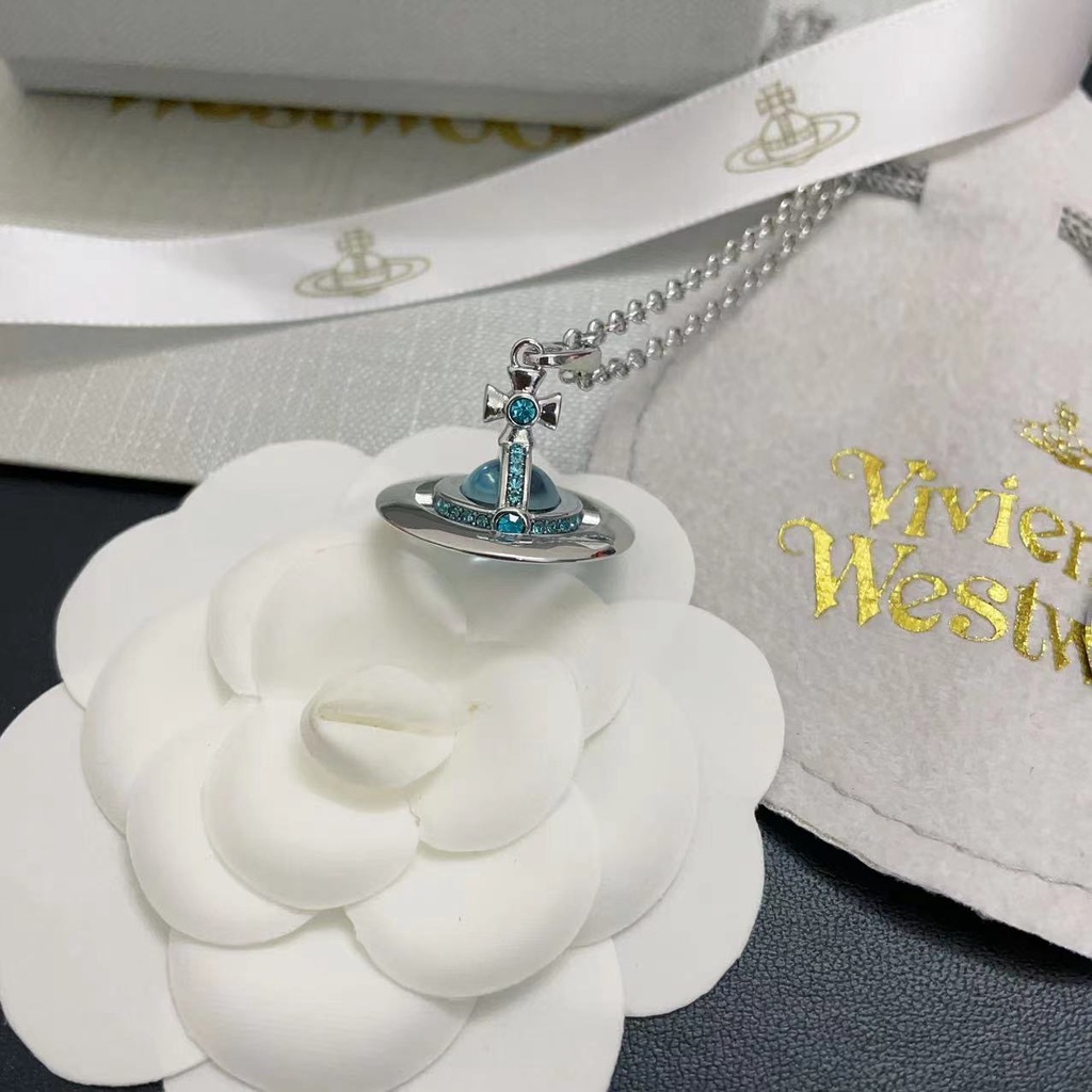 Mặt Dây Chuyền Hành Tinh Ba Chiều Màu Xanh Dương Phiên Bản Giới Hạn