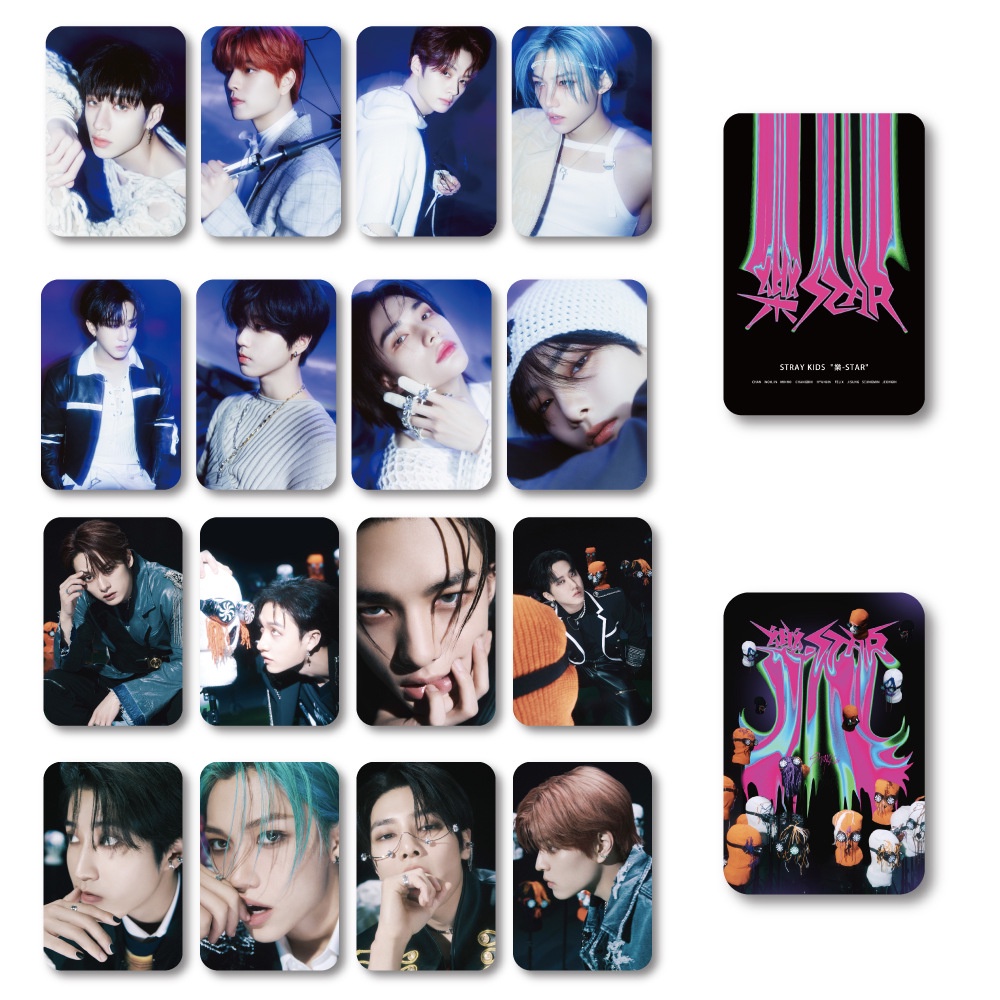Hộp 55 Tấm Ảnh lomo card Nhóm Nhạc kpop stray kids