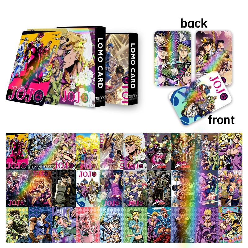JOJO JoJo's Bizarre Adventure Laser Flash Lomo Card Photocard