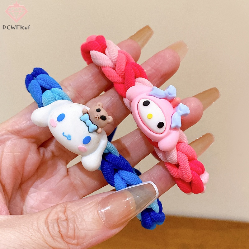 Dây Buộc Tóc Tự Làm Hình Cún Kumamon melody Bằng Vải Dệt Thủ Công Làm Quà Tặng Cho Cặp Đôi Mới