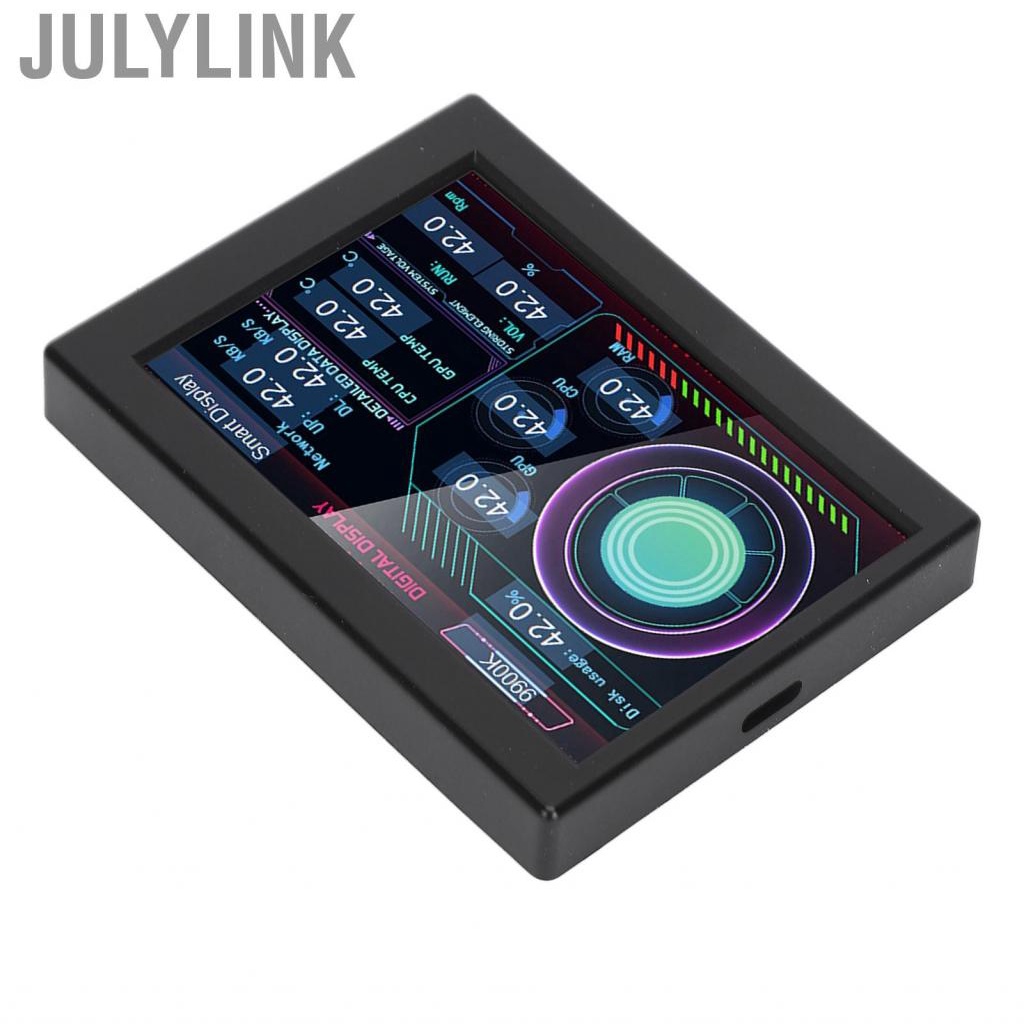 Julylink 3.5 PC  Panel Display DIY Type C IPS USB Temperature With RHS