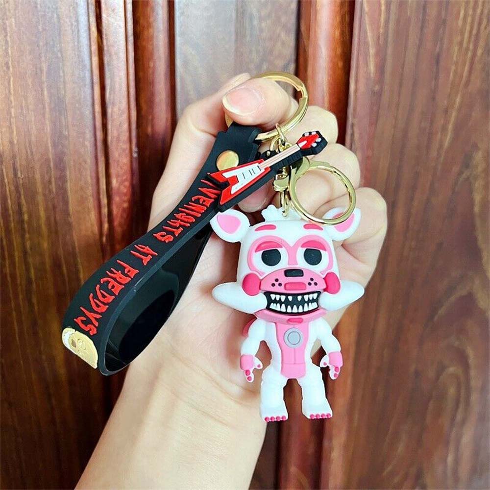 5-Piece Mutant Animal Funny Terror Toy Bear Keychain Freddy Foxy Children's Christmas Gift