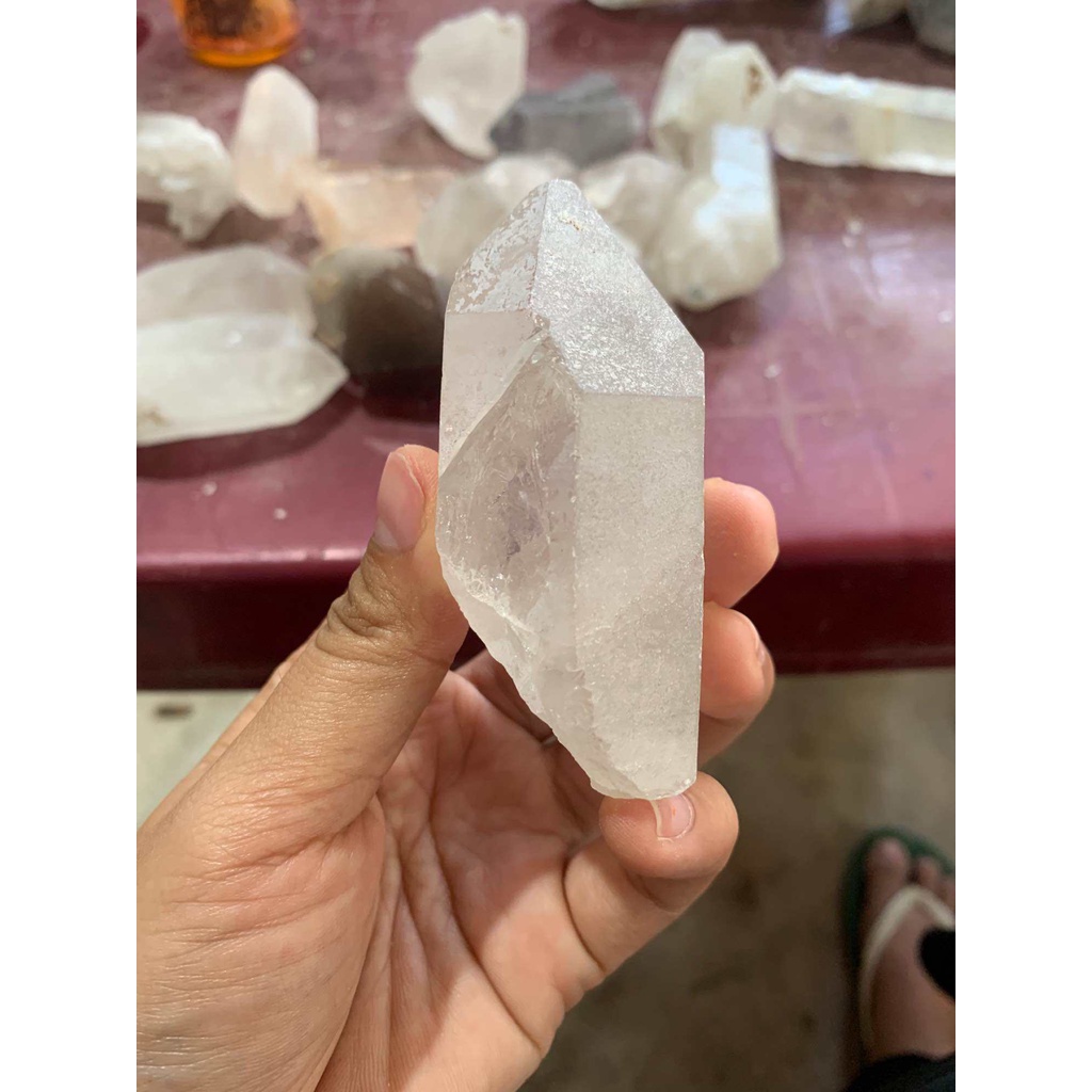 Đá thạch anh trắng nguyên bản thô dùng trang trí nhà cửa thanh tẩy năng lượng