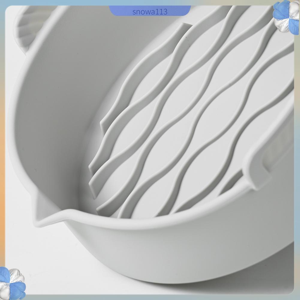 Mini Giay Nồi chiên silicon có tay cầm thể gập lại dễ dàng làm sạch Chảo nướng tái sử dụng cho lò bánh BBQ