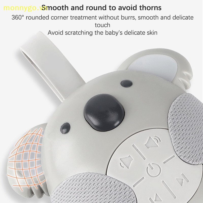 Monnygo Máy Tạo Tiếng Ồn Trắng Hình Gấu koala Hoạt Hình Giúp Bé Ngủ Ngon Và Thư Giãn Được