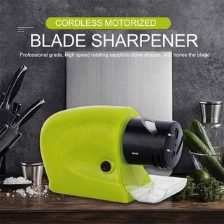 Professional Electric Knife Sharpener Multifunctional Automatic Cut Sharpeners with Bevel Crude and Fine Grooves for Straight Serrated Knives Scissors Kitchen