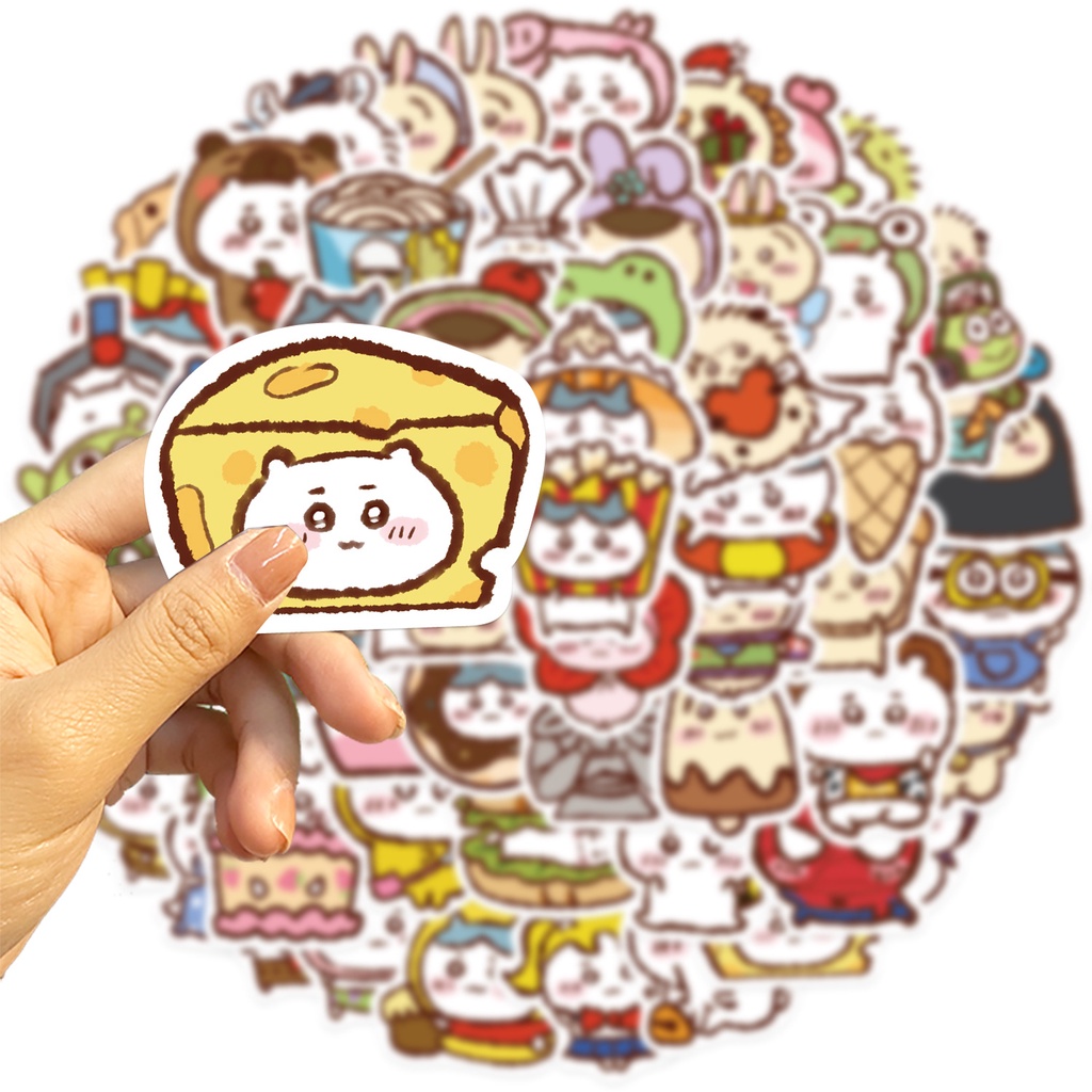 Bộ 65 Miếng Dán Trang Trí Mũ Bảo Hiểm / Bút Chì Họa Tiết graffiti Dễ Thương Chống Thấm Nước