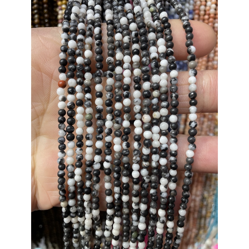 Hạt Đá Pha Lê 3mm Màu Ngọc Lam Làm Trang Sức