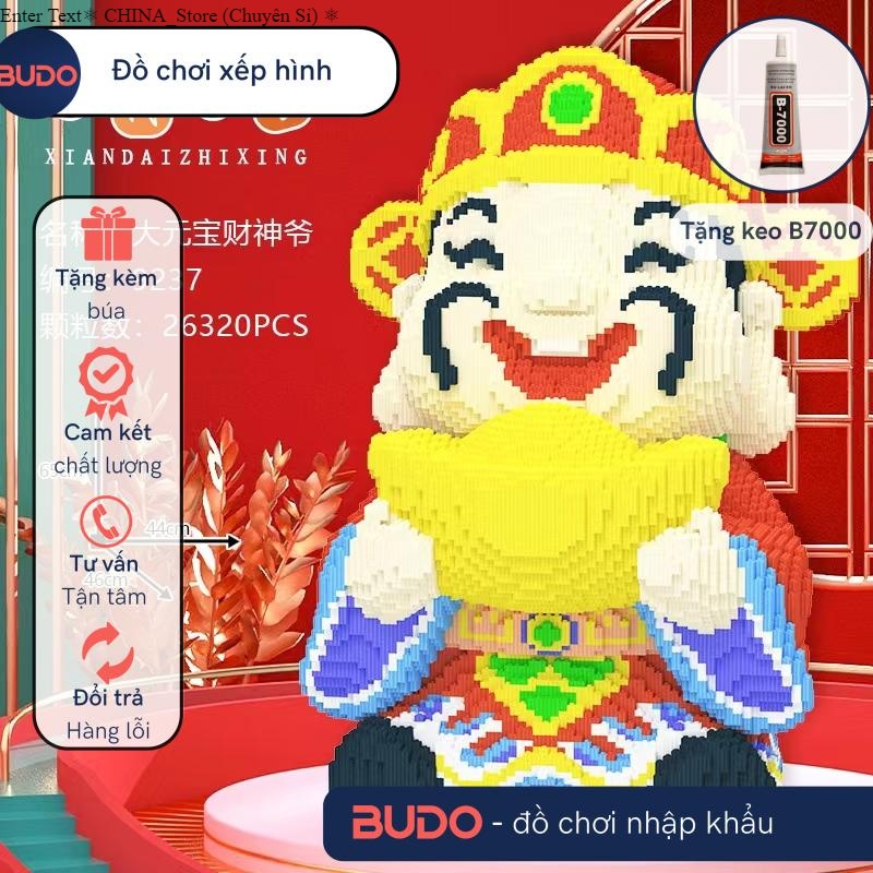 Thần Tài Cười Toe Toét 65cm 68cm Mô hình lắp ghép le.go ông Thần Tài Cười 91cm 1m cỡ lớn