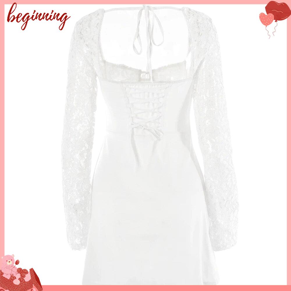 ✿ Phụ Kiện Bắt Đầu Chất Lượng Cao ✿ Đầm Tay Dài Dáng Chữ a Màu Sắc Thời Trang Quyến Rũ Cho Nữ