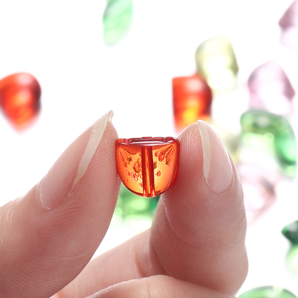 St. kunkka 20-40 Hạt Xỏ Trong Suốt Hình Hoa tulip Bằng acrylic Dùng Làm Trang Sức diy