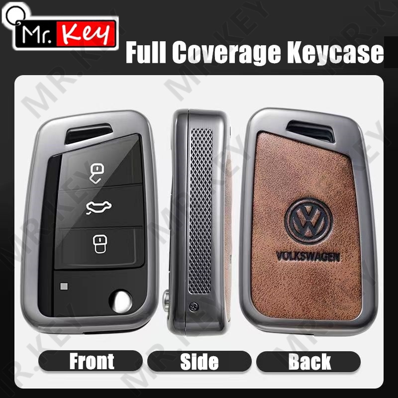 Vỏ Bọc Chìa Khóa Điều Khiển Từ Xa Thông Minh Bằng Hợp Kim Kẽm Cho vw volkswagen Margotan passat b8 tiguan golf cc jetta 2020