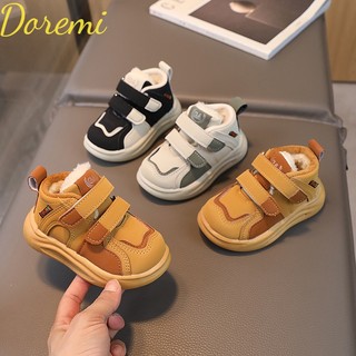 Doremi Giày Sneaker Lót Lông Cừu Giữ Ấm Thoải Mái Thoáng Khí Thời Trang Cho Bé Trai