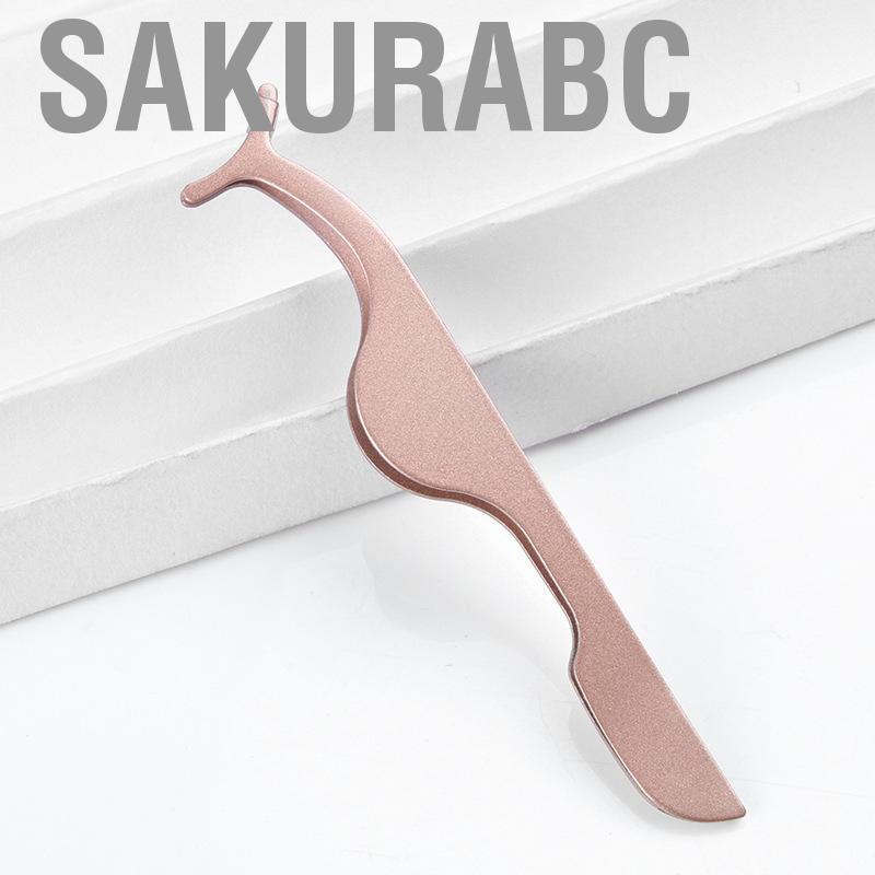 Sakurabc Eyelash Applicator  Extension Stainless Steel Auxiliary Tool for Home