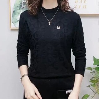 Áo Thun Nữ Tay Dài Cổ Cao Phong Cách Hàn Quốc Thời Trang