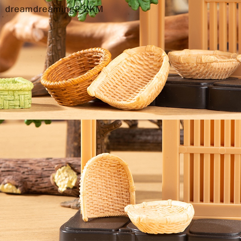 Giỏ Tre Mô Phỏng 1 / 12 Trang Trí Nhà Búp Bê Thu Nhỏ