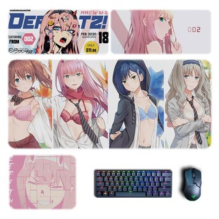 Tấm Lót Chuột Và Bàn Phím Chơi Game in Hình anime darling in the franxx zero two ichigo kokoro