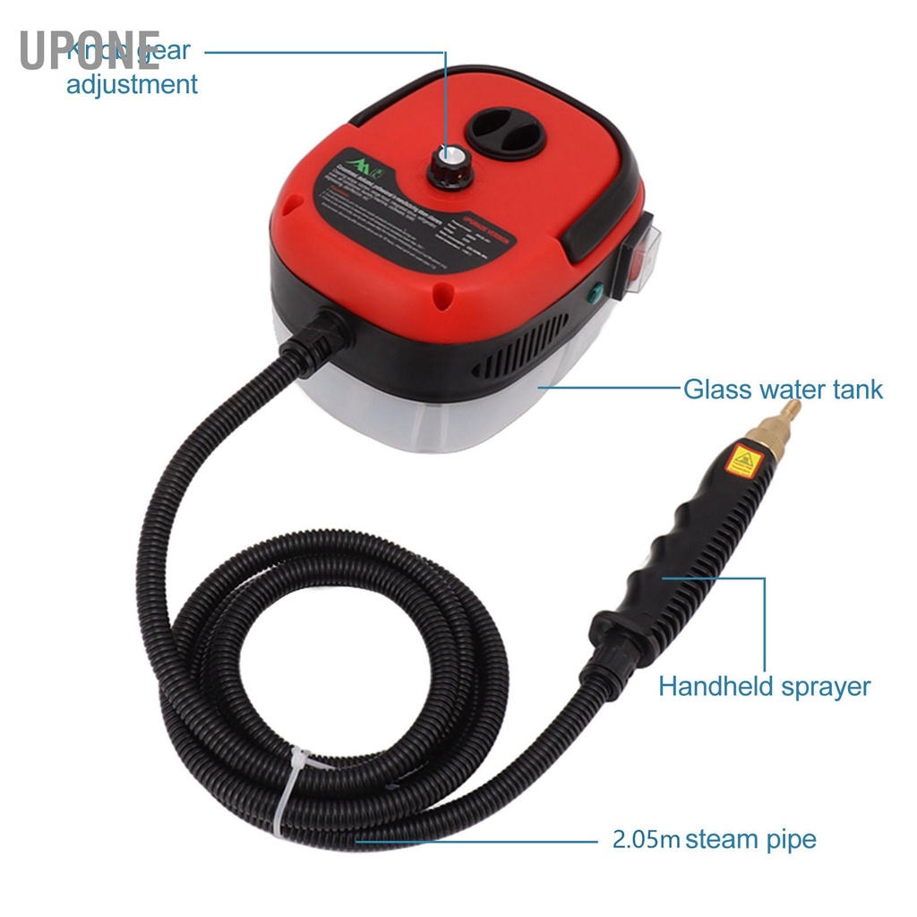 UPONE Máy Hơi Nước Cầm Tay 2500W 3bar Cao Cấp Nhiệt Độ Làm Nóng Nhanh Phích Cắm Châu Âu 220V Đỏ