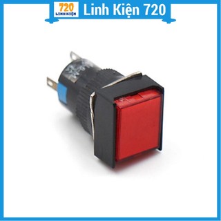 Nút nhấn đề vuông 24VDC AL6 - A nhấn giữ (có đèn 3 màu tùy chọn)