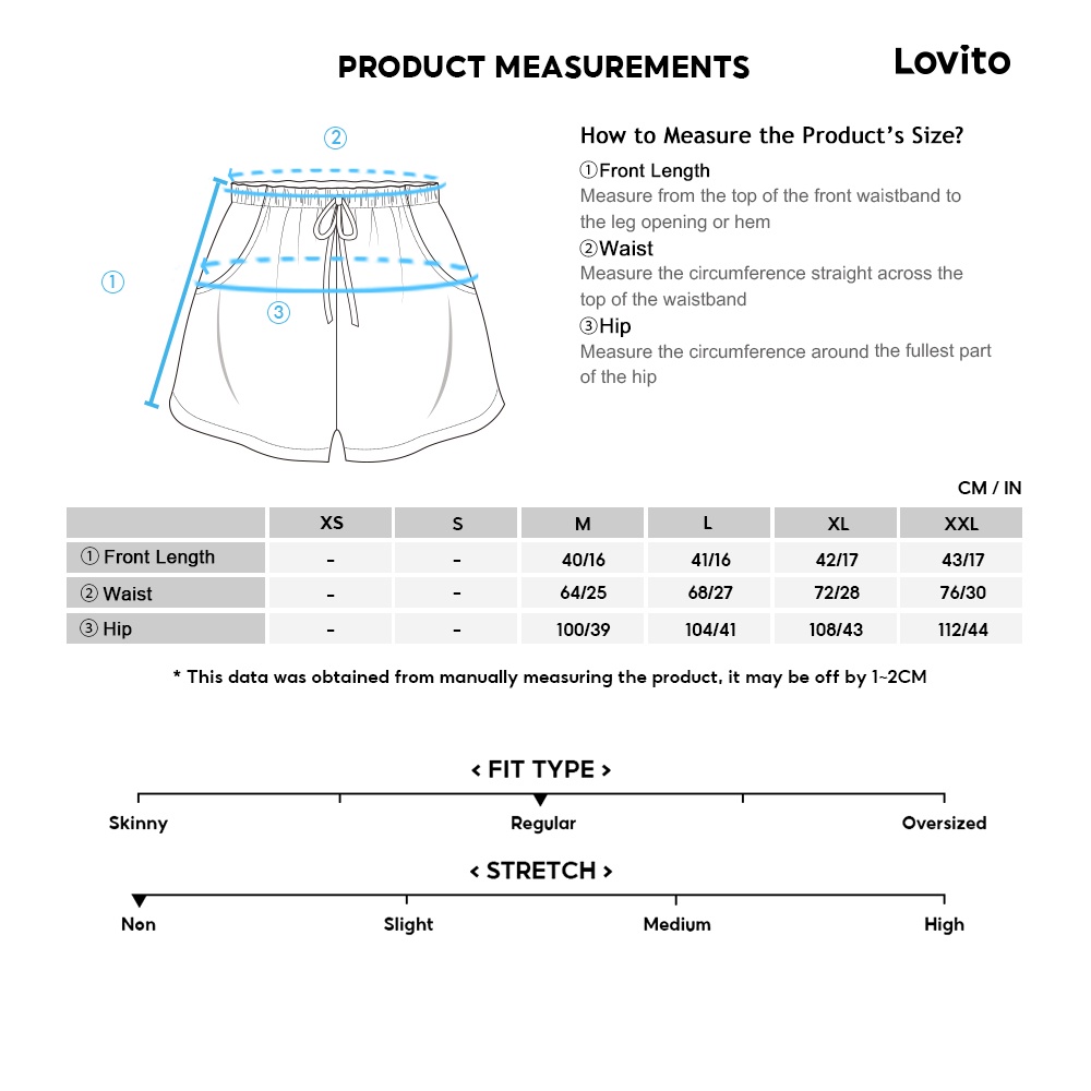 Quần short jean Lovito cột dây màu trơn thường ngày cho nữ LNE17228
