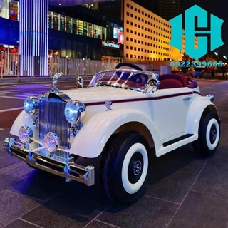 [SẴN HÀNG ] Xe cổ Rolls-Royce xe ô tô điện trẻ em điều khiển  [TẶNG MÓC KHÓA ]