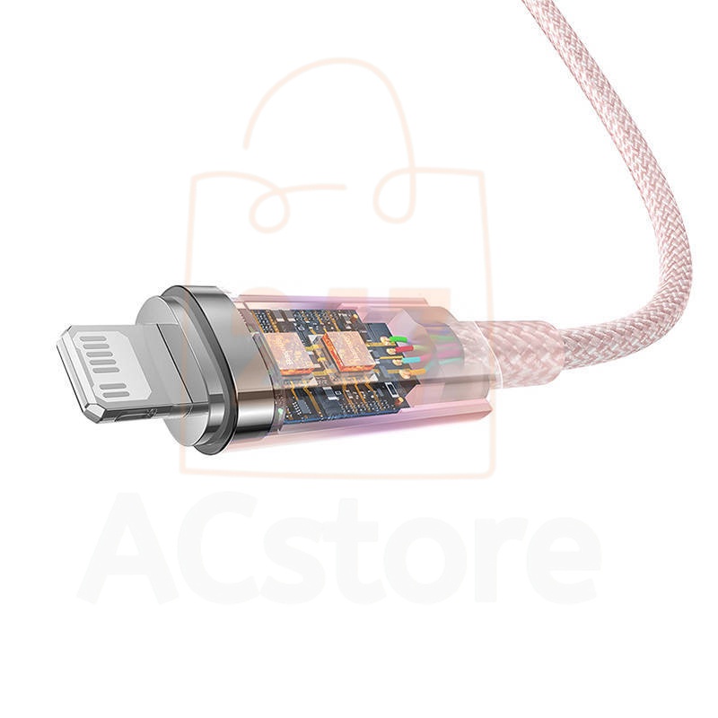 Dây sạc tự ngắt 20W Baseus Cáp chống quá tải dòng điện thông minh dùng cho  11 12 13 14 pro max  ABSHOP365