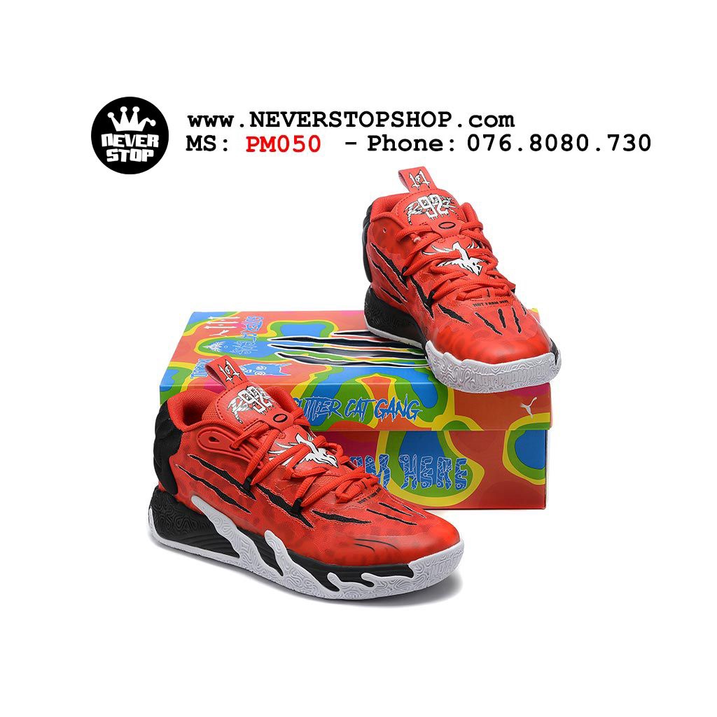 Giày bóng rổ PM MB 03 RED BLACK phối màu mới hàng chuẩn nét chất lượng cao giá tốt  NeverStopShop.com