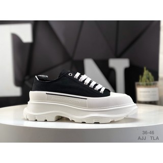 Alexander mcqueen giày thể thao canvas đế dày size 36-46 thời trang cho nữ