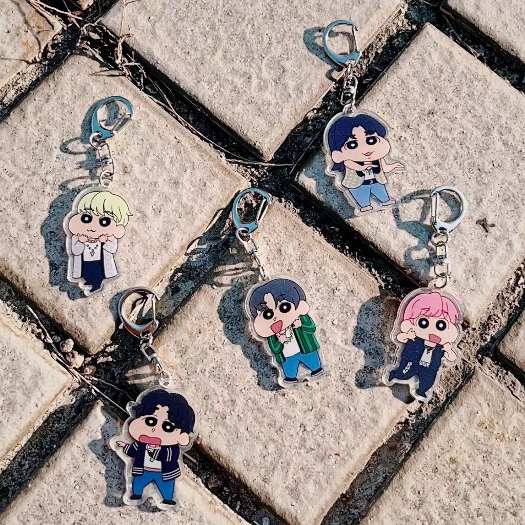 Móc Khóa acrylic Hai Mặt kpop txt