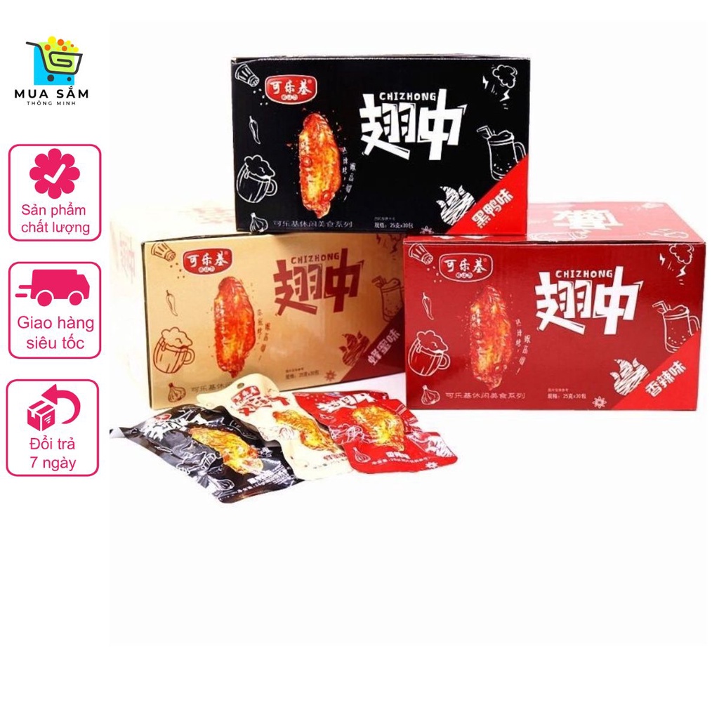 Cánh gà giữa gói 25g ăn vặt nội địa gà tẩm mật ong ăn vặt ngon hn