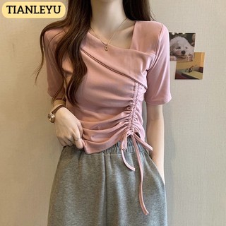 Áo croptop TIANLEYU JL073107 A99J00G 36Z230909 thiết kế quyến rũ thời trang mùa hè dành cho nữ