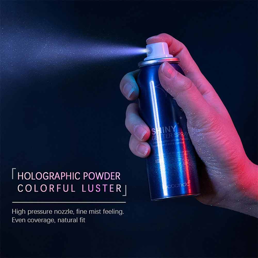 Body Shiny Glitter Spray Easy to Use Body Shimmer Spray Glitter Spray